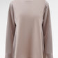Sienna Mix Fabric Blouse - Light Taupe