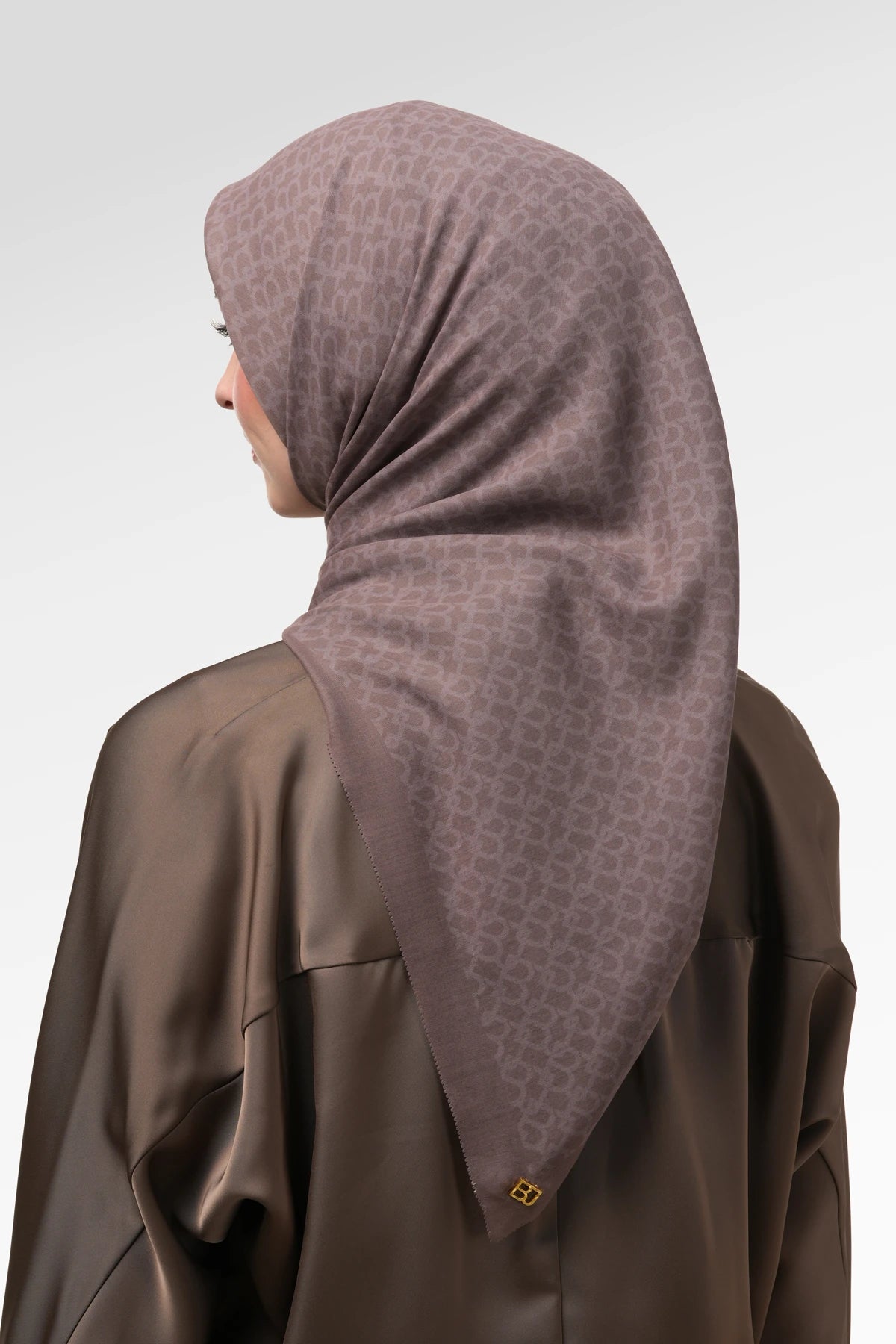 Signature Monogram Scarf - Sepia