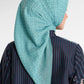Signature Monogram Scarf - Turqoise