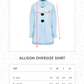 Allison Oversize Shirt - Blue
