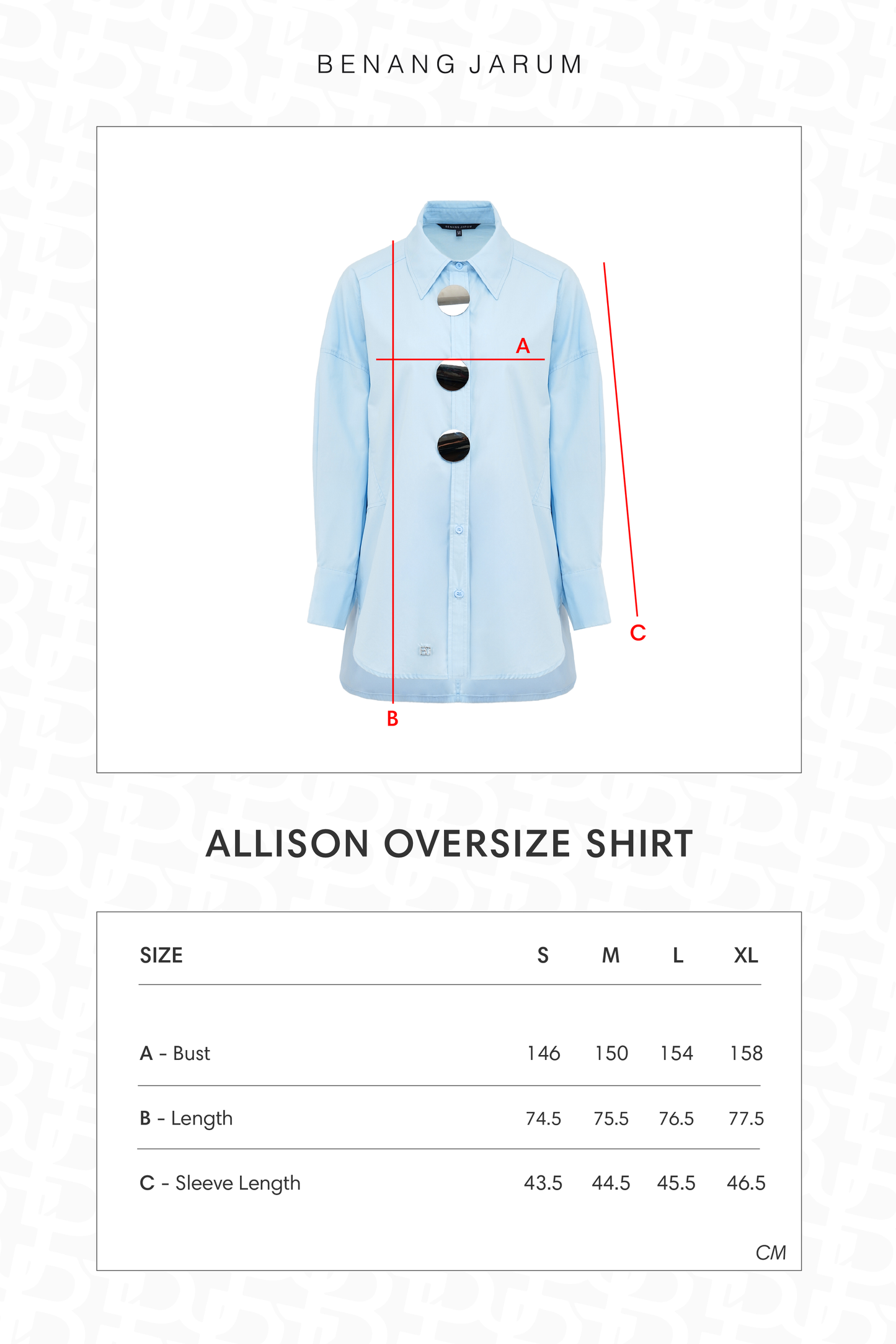 Allison Oversize Shirt - Blue