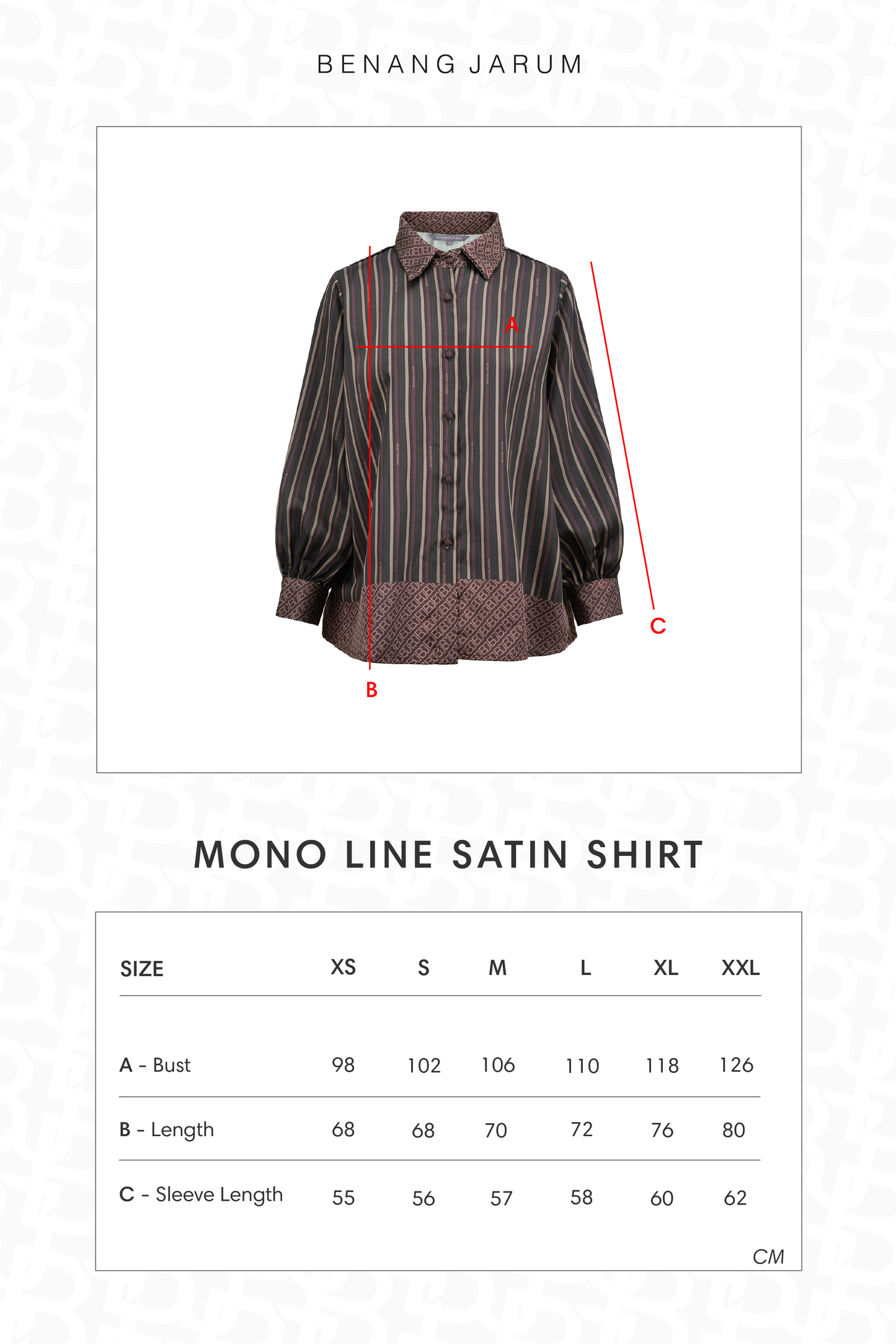 Mono Line Satin Shirt - Black Choco