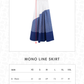 Mono Line Skirt - Timeless Blue