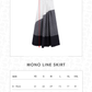 Mono Line Skirt - Oreo