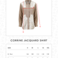 Corrine Jacquard Shirt - Mocha