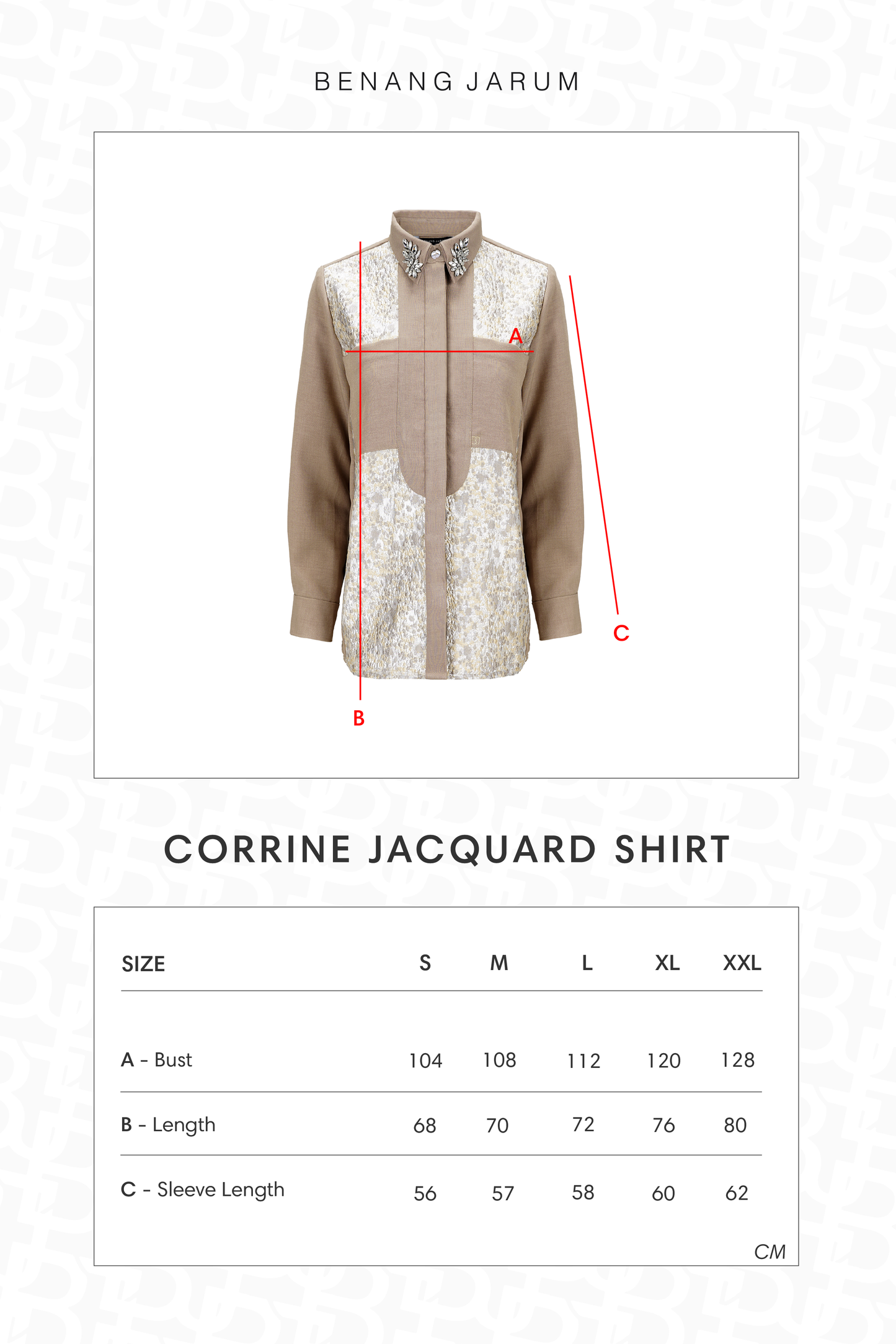Corrine Jacquard Shirt - Mocha
