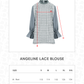 Angeline Lace Blouse - Grey