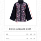 Shera Jacquard Shirt - Midnight Bloom