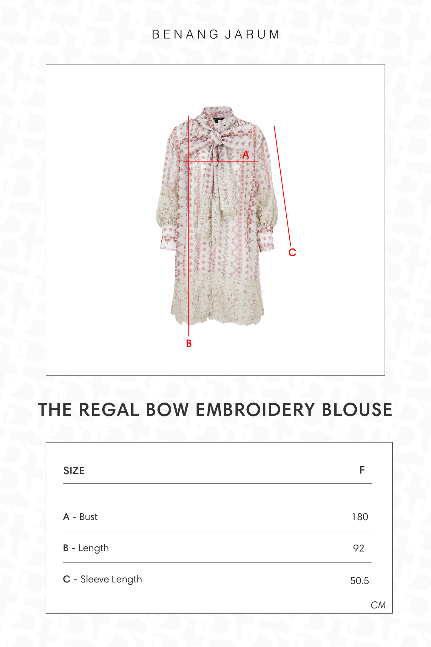 The Regal Bow Embroidery Blouse - Sungold