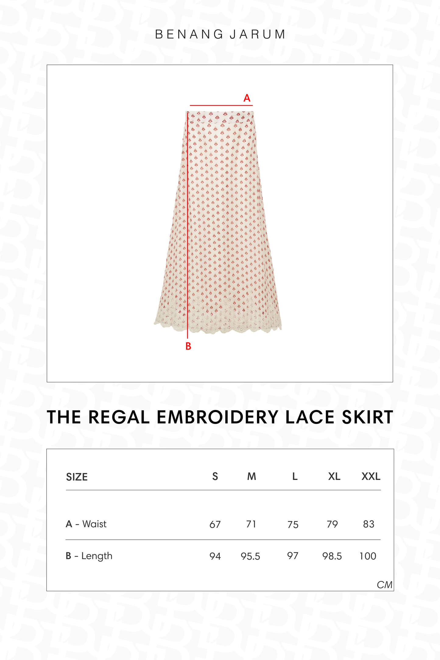 The Regal Embroidery Lace Skirt - Sungold