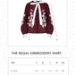 The Regal Embroidery Shirt - Burgundy