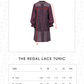 The Regal Lace Tunic - Burgundy