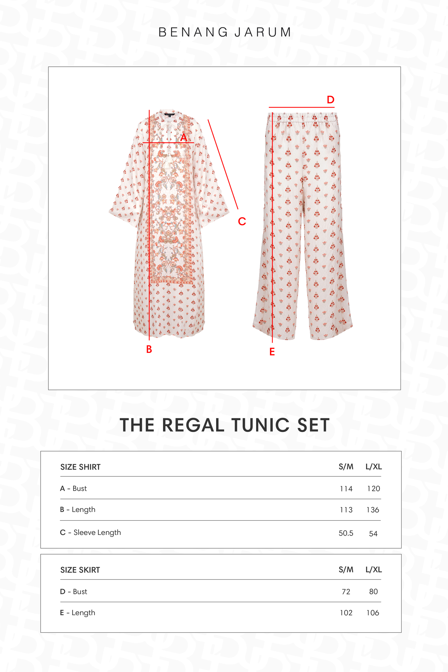 The Regal Tunic Set - Sandsage