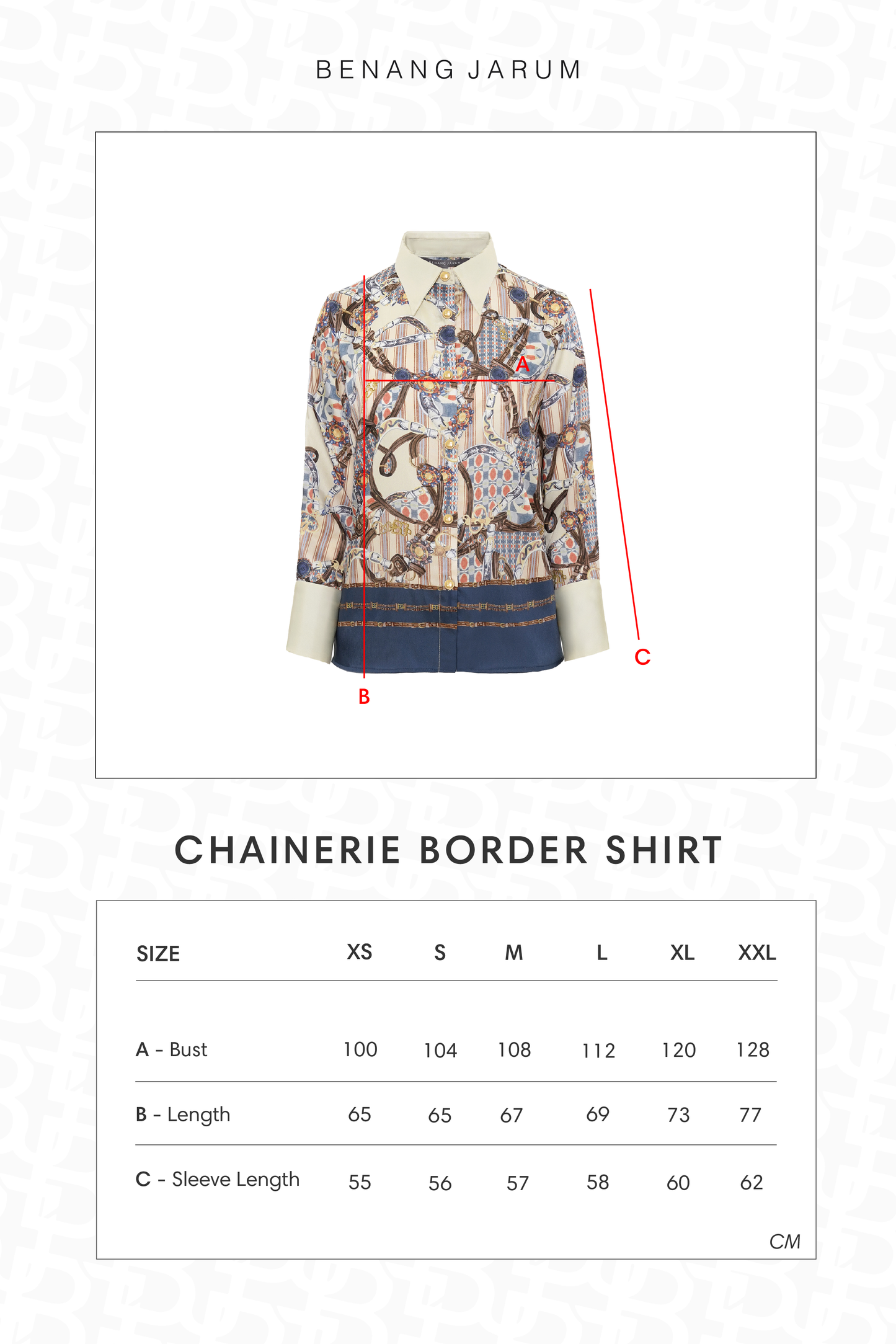 Chainerie Border Shirt - Azurite