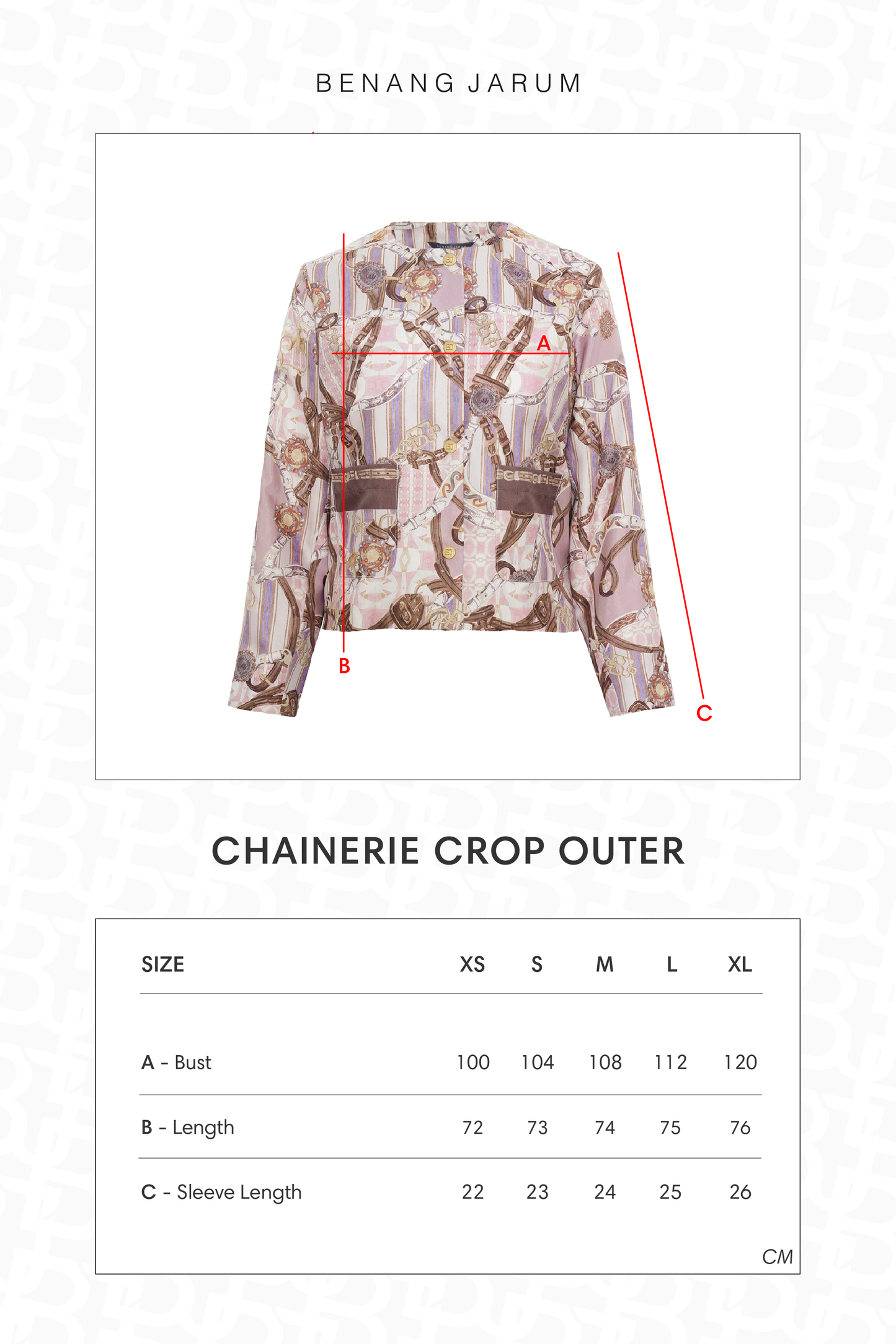 Chainerie Crop Outer - Morganite