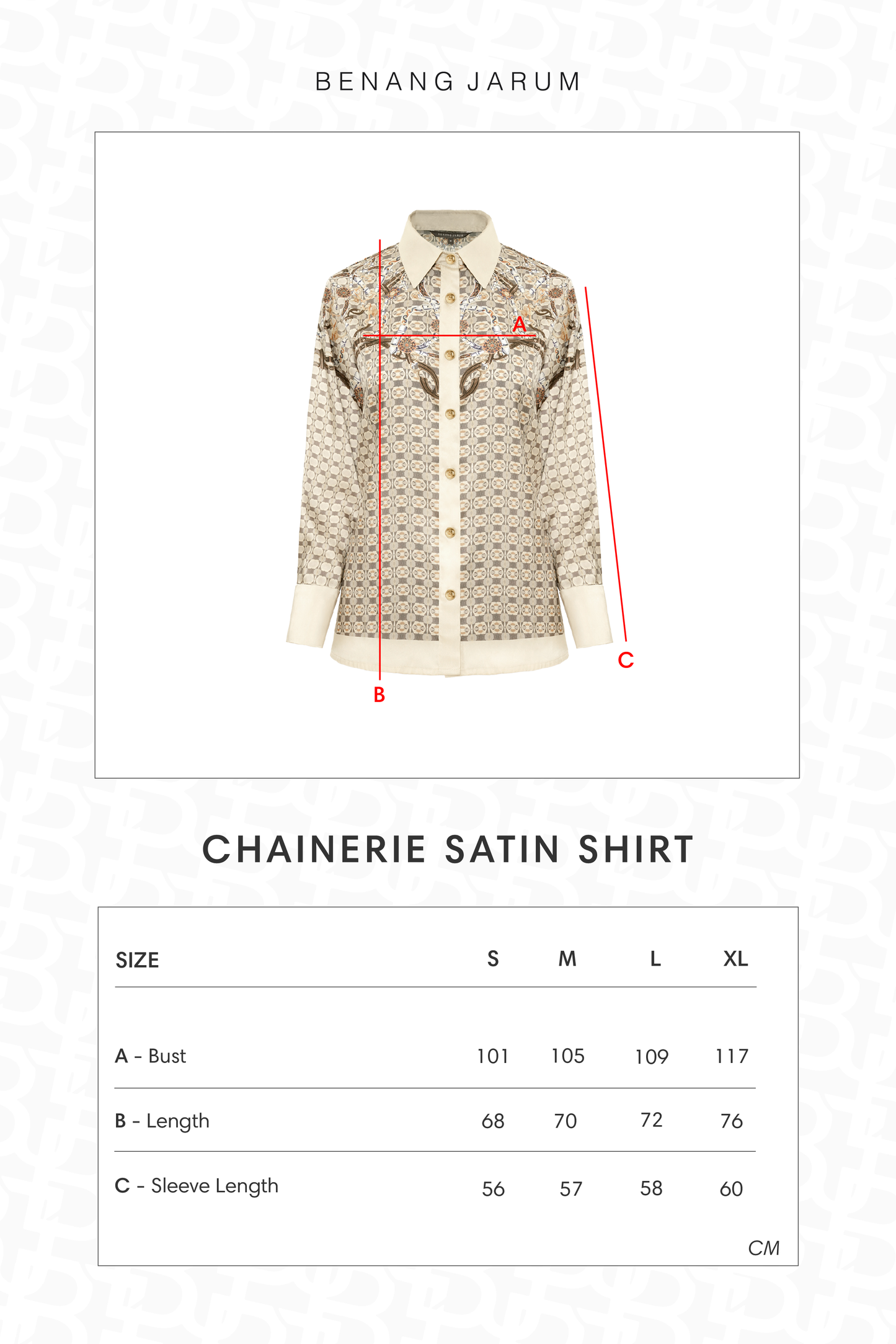 Chainerie Satin Shirt - Zircon