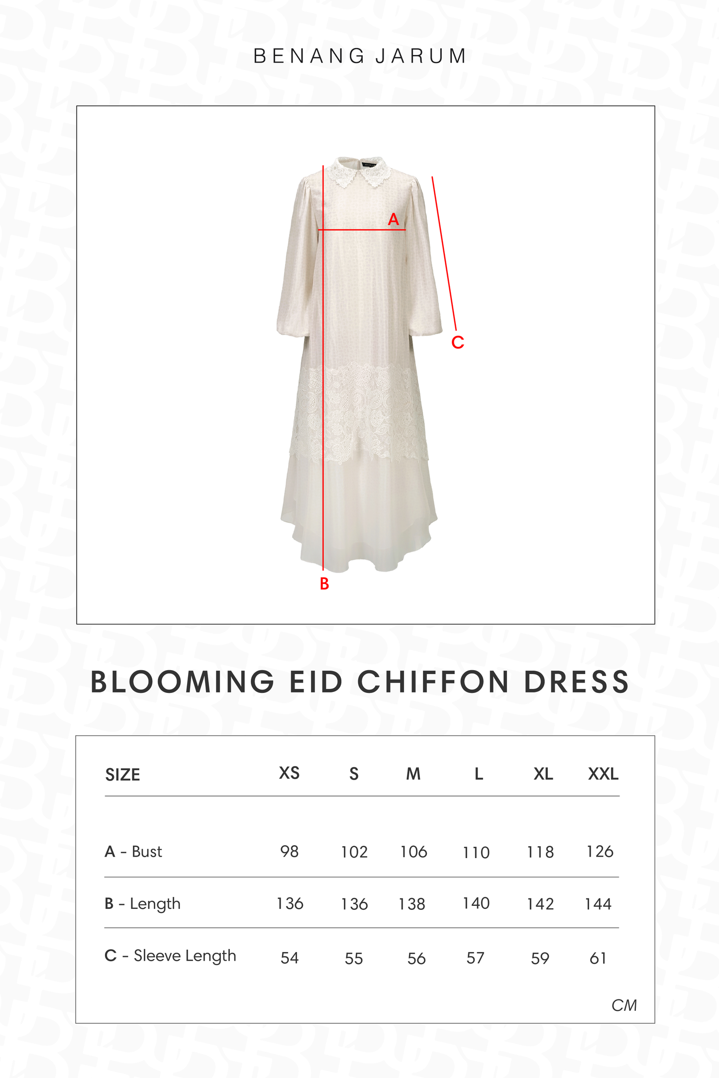 Blooming Eid Chiffon Dress - Daisy