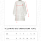 Blooming Eid Embroidery Tunic - White