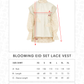 Blooming Eid Set Lace Vest - Daisy