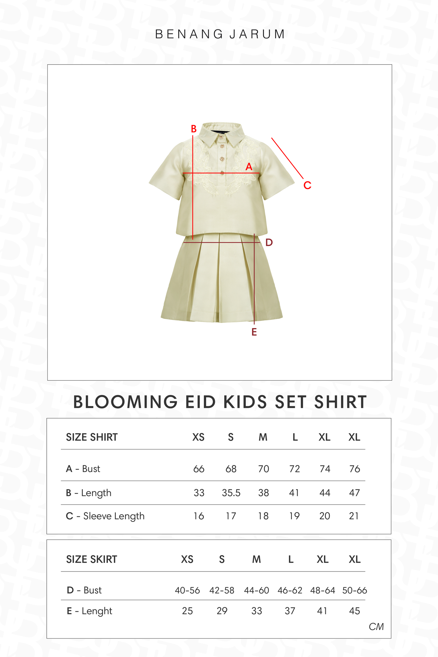Blooming Eid Kids Set Shirt - Daisy