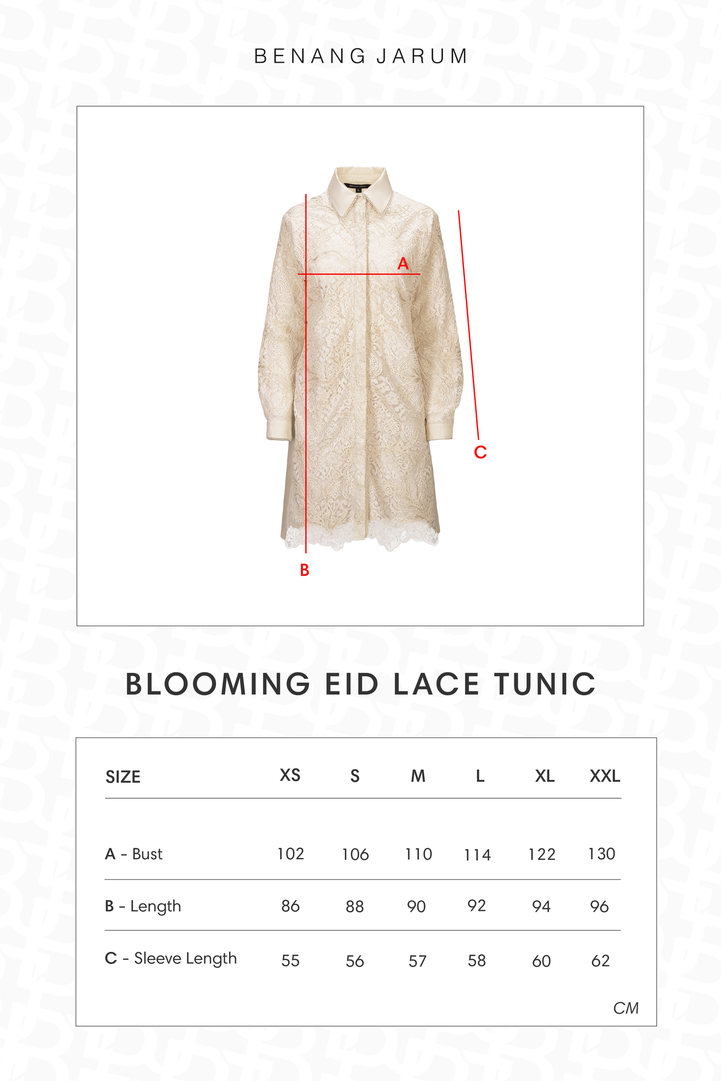 Blooming Eid Lace Tunic - Daisy