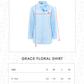 Grace Floral Shirt - Blue