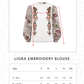 Liora Embroidery Blouse - White