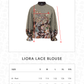 Liora Lace Blouse - Brown