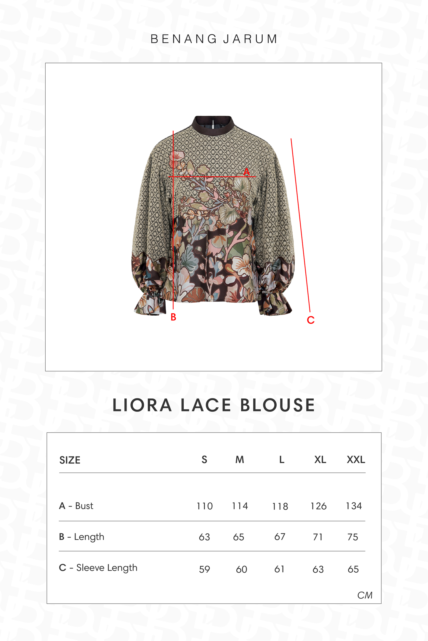 Liora Lace Blouse - Brown