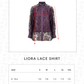 Liora Lace Shirt - Purple
