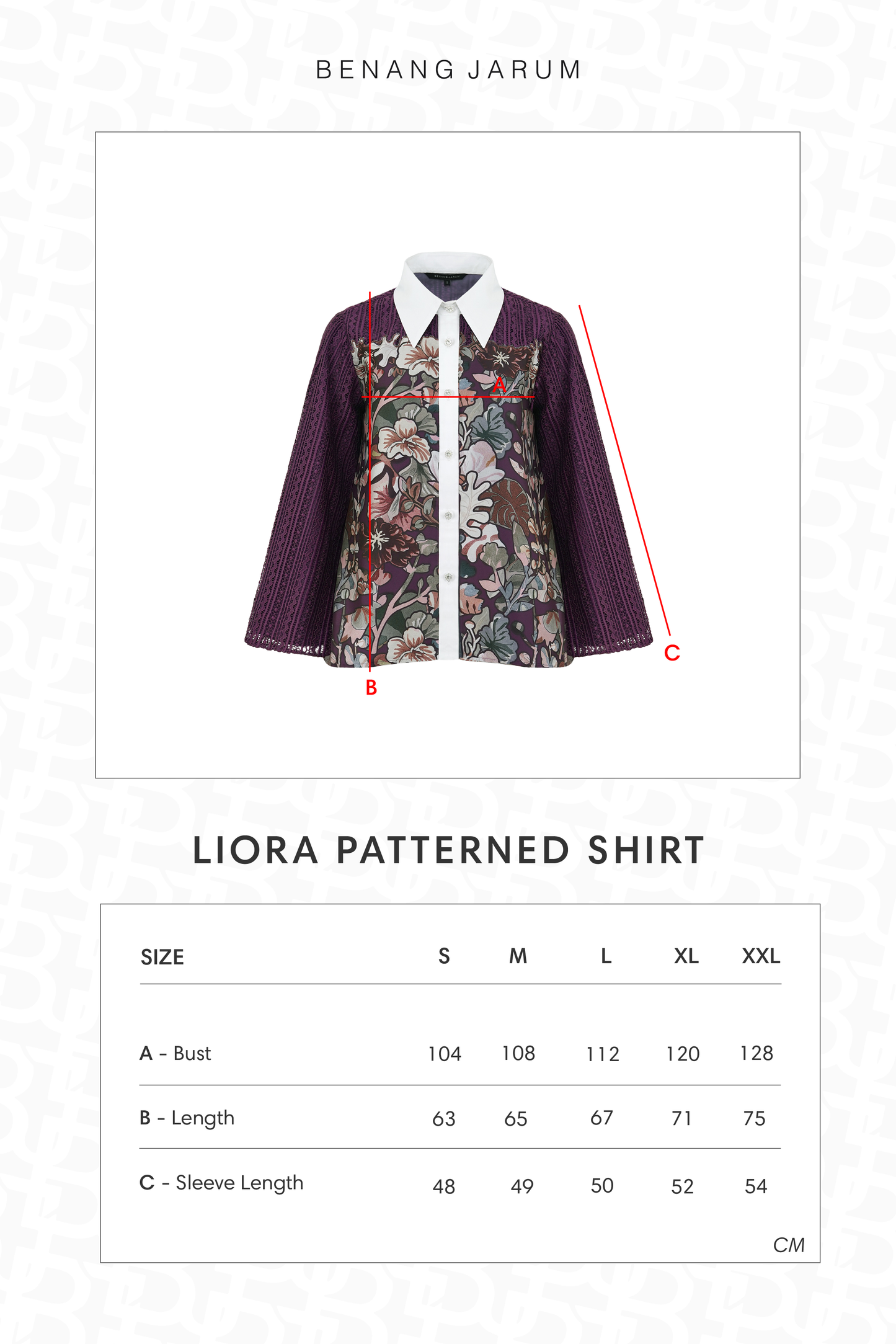 Liora Patterned Shirt - Purple