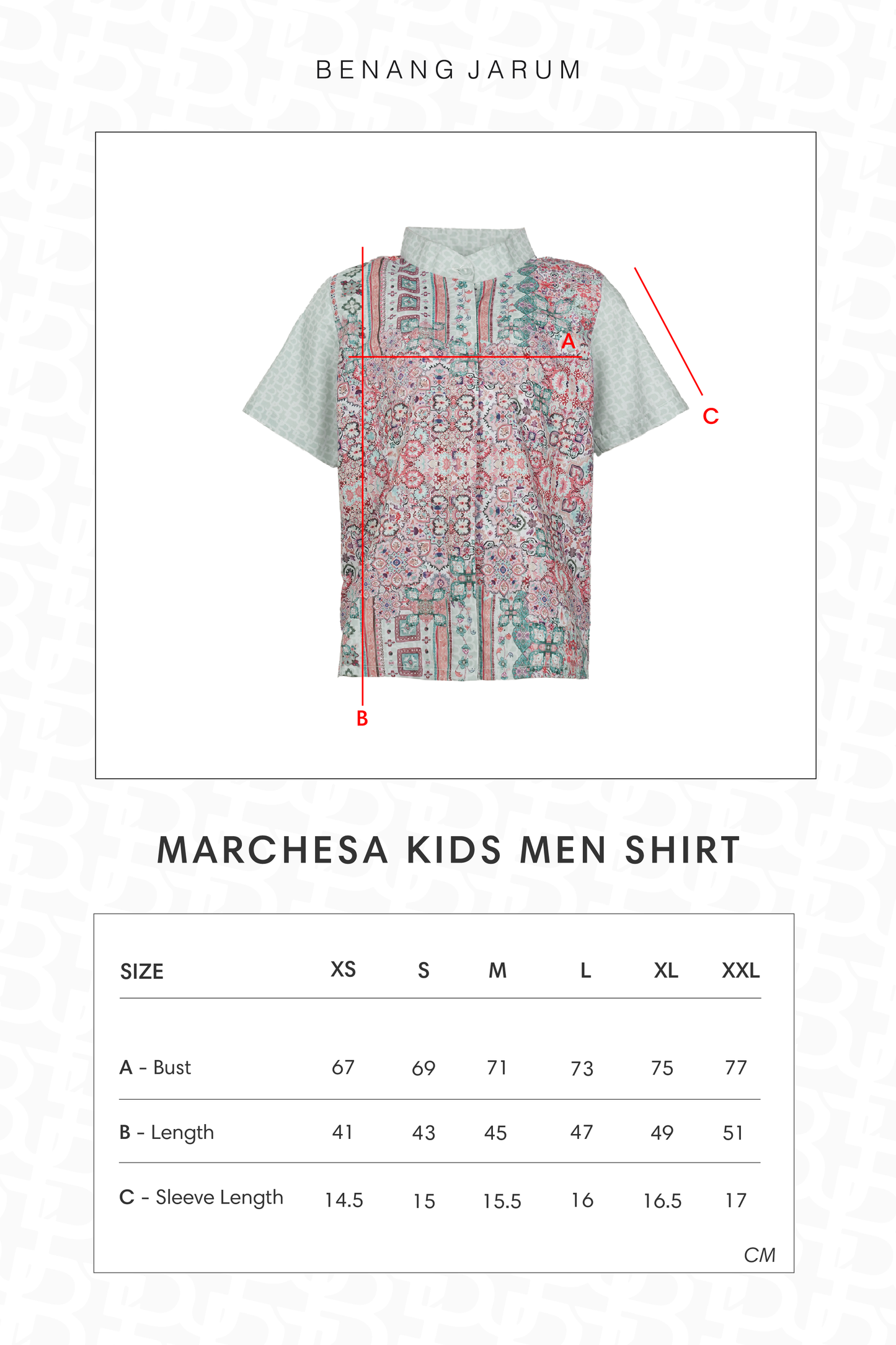 Marchesa Kids Men Shirt - Zellige