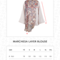 Marchesa Layer Blouse - Amber