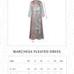 Marchesa Pleated Dress - Zellige