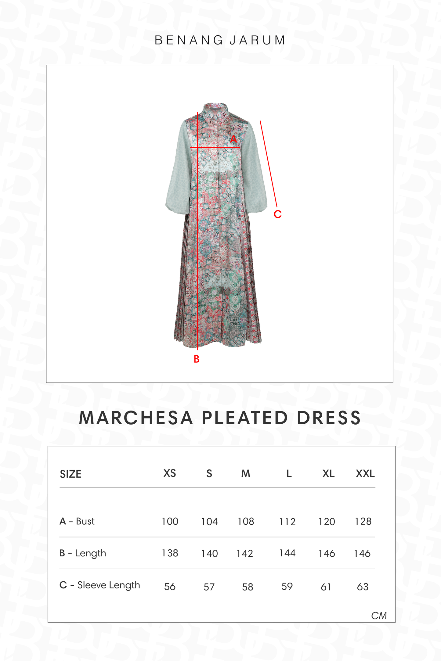 Marchesa Pleated Dress - Zellige