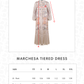 Marchesa Tiered Dress - Amber