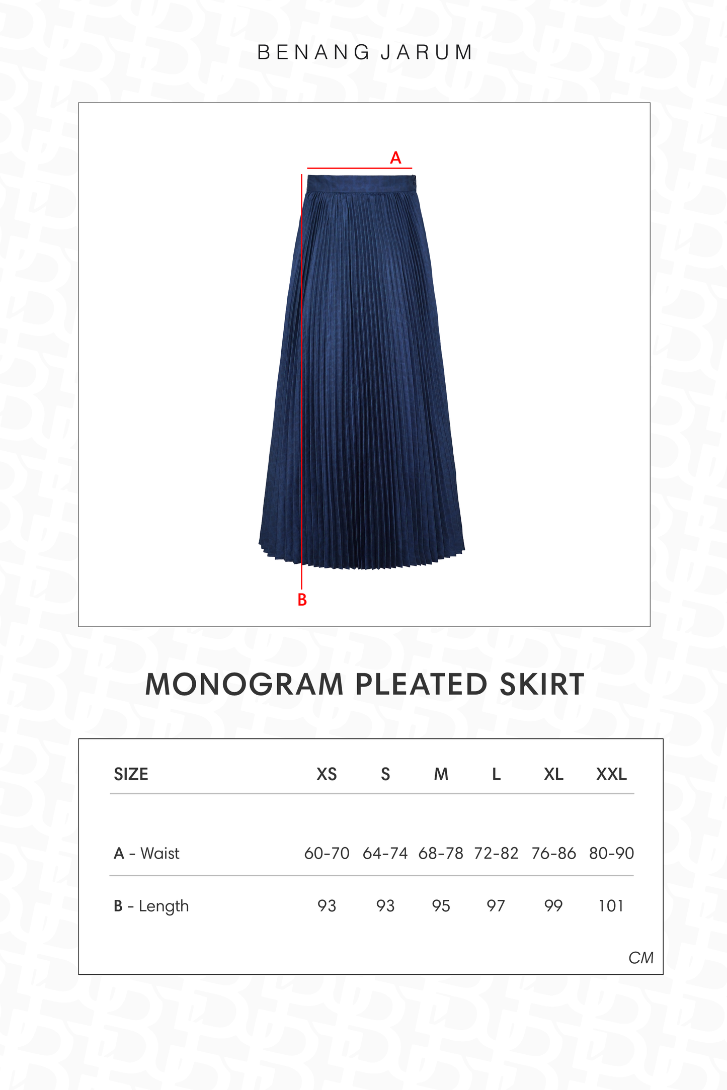 Monogram Pleated Skirt - Majorelle