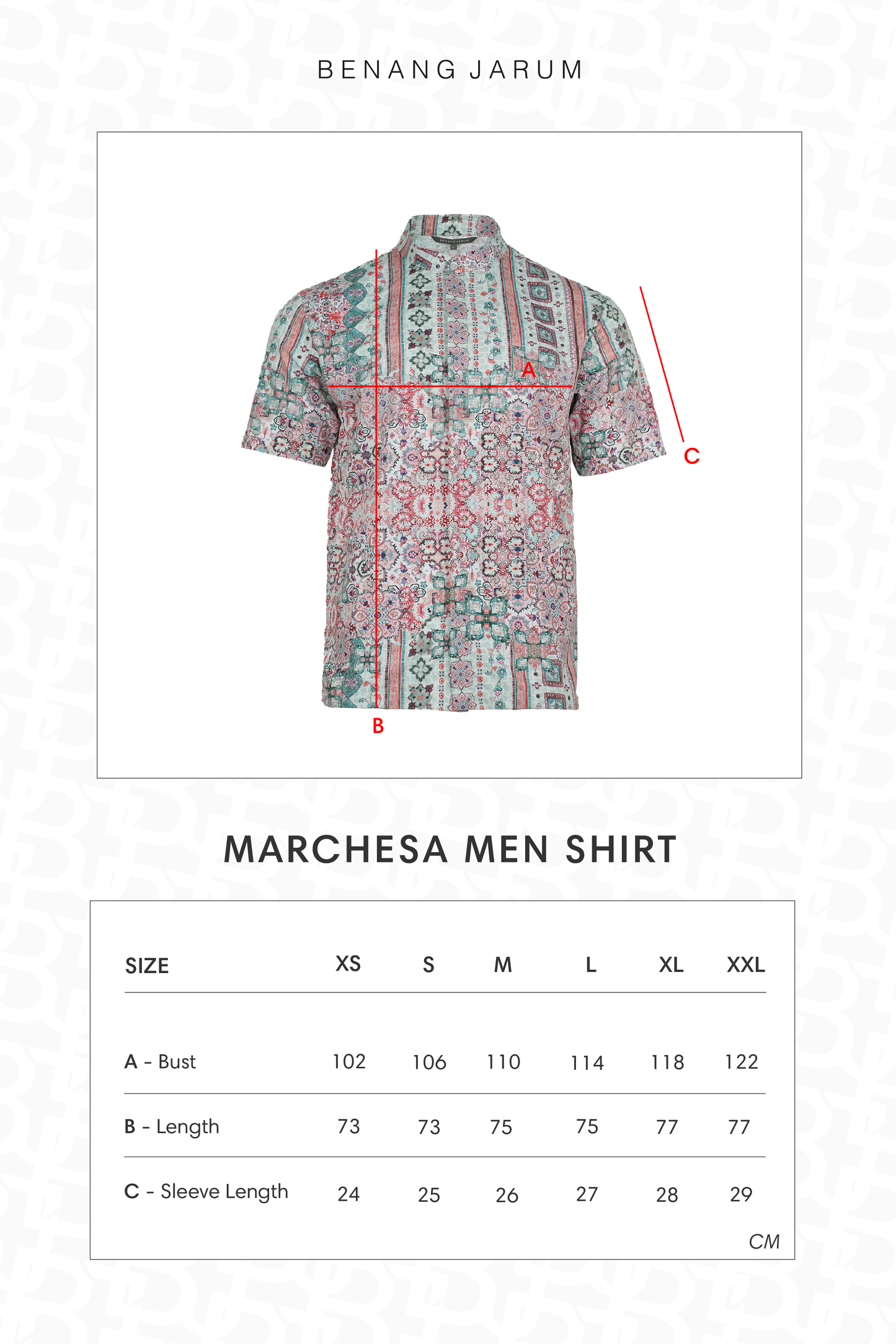 Marchesa Men Shirt - Zellige