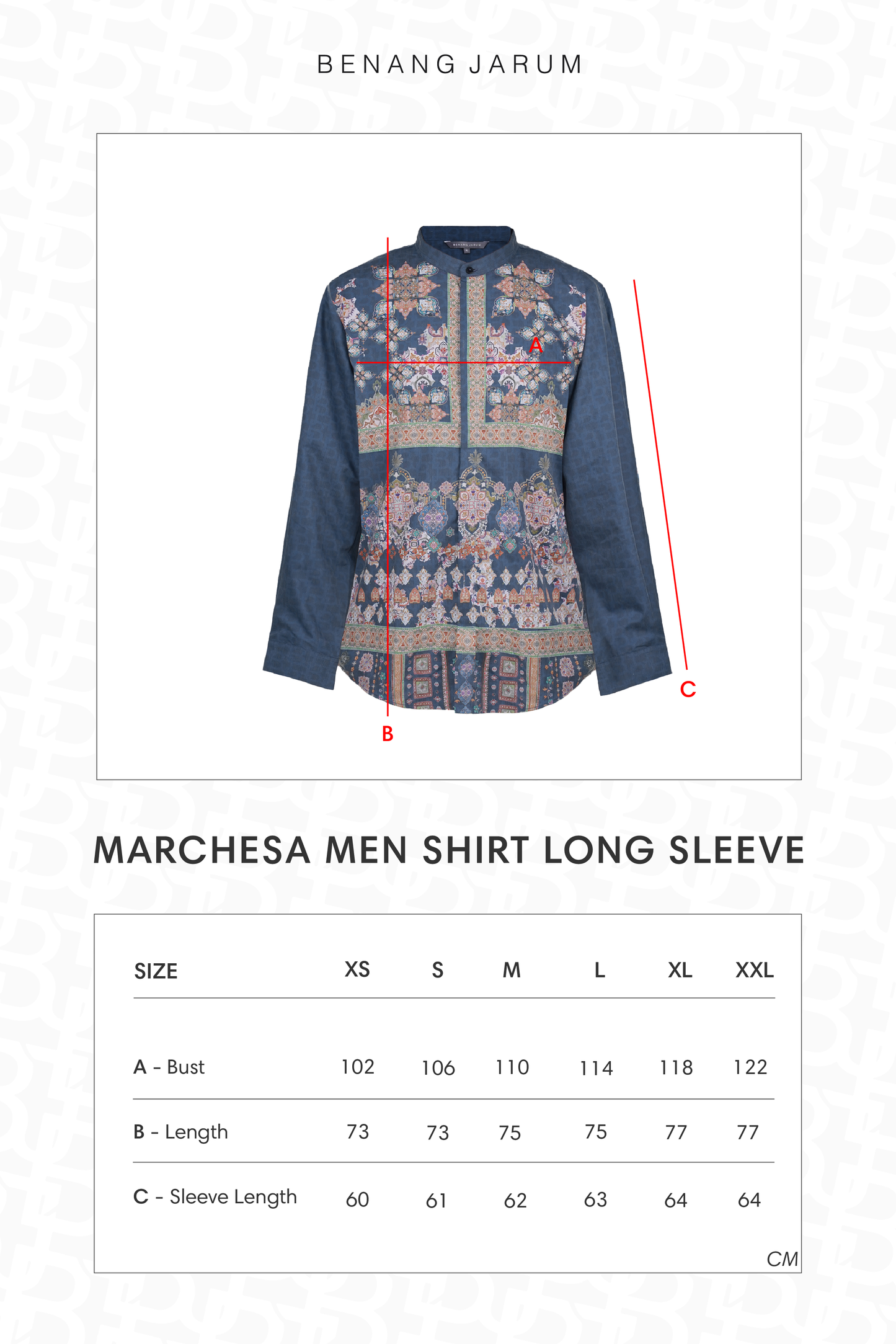 Marchesa Men Shirt Long Sleeve - Majorelle