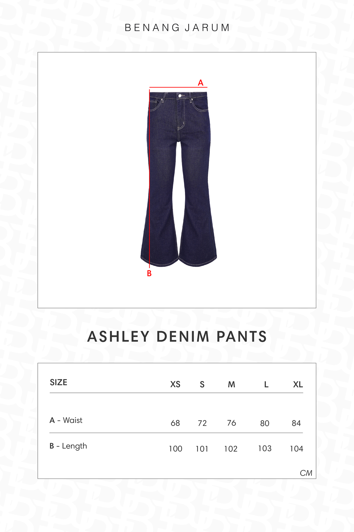 Ashley Denim Pants - Black