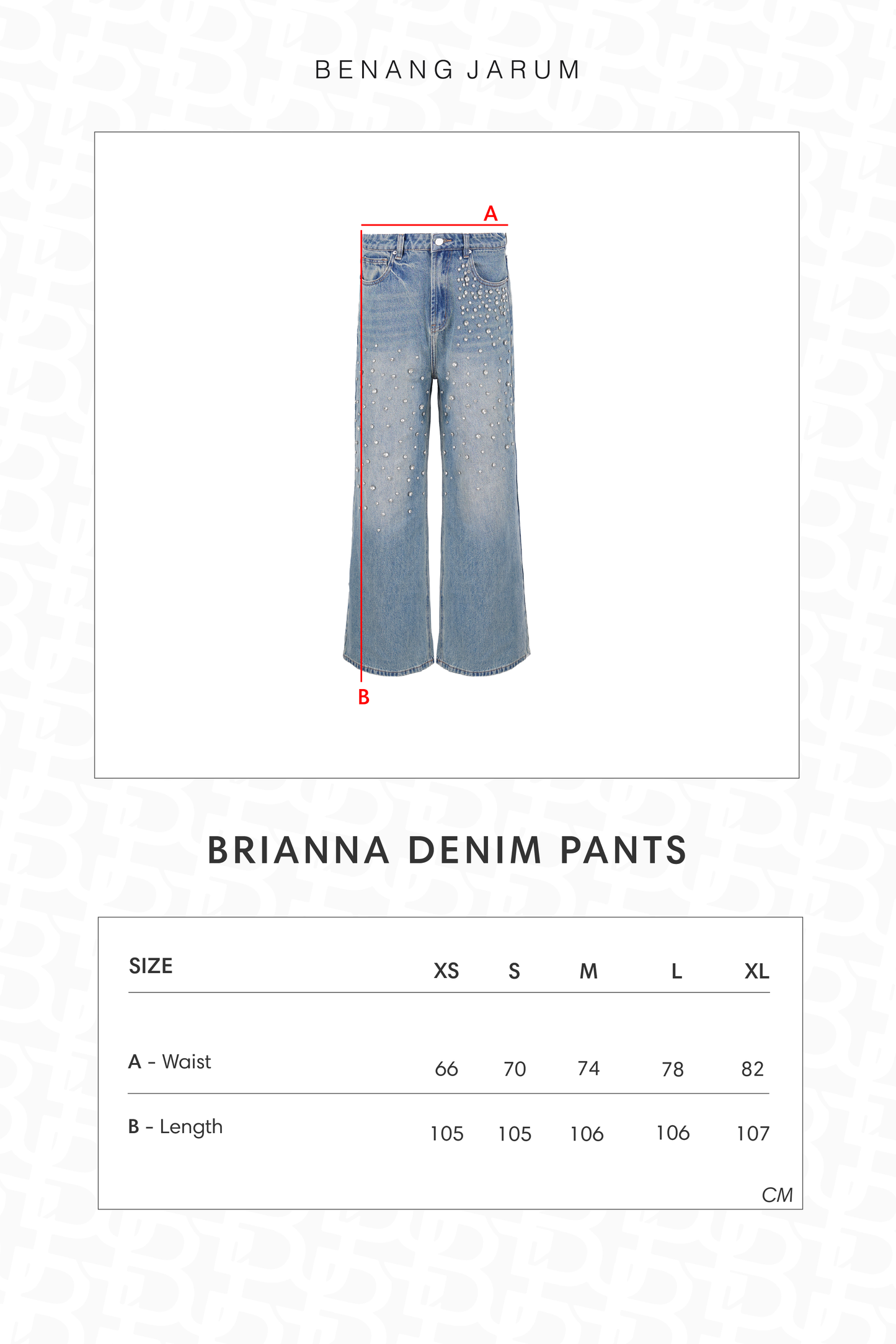 Brianna Denim Pants - Blue