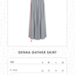 Denna Gather Skirt - Ash Grey