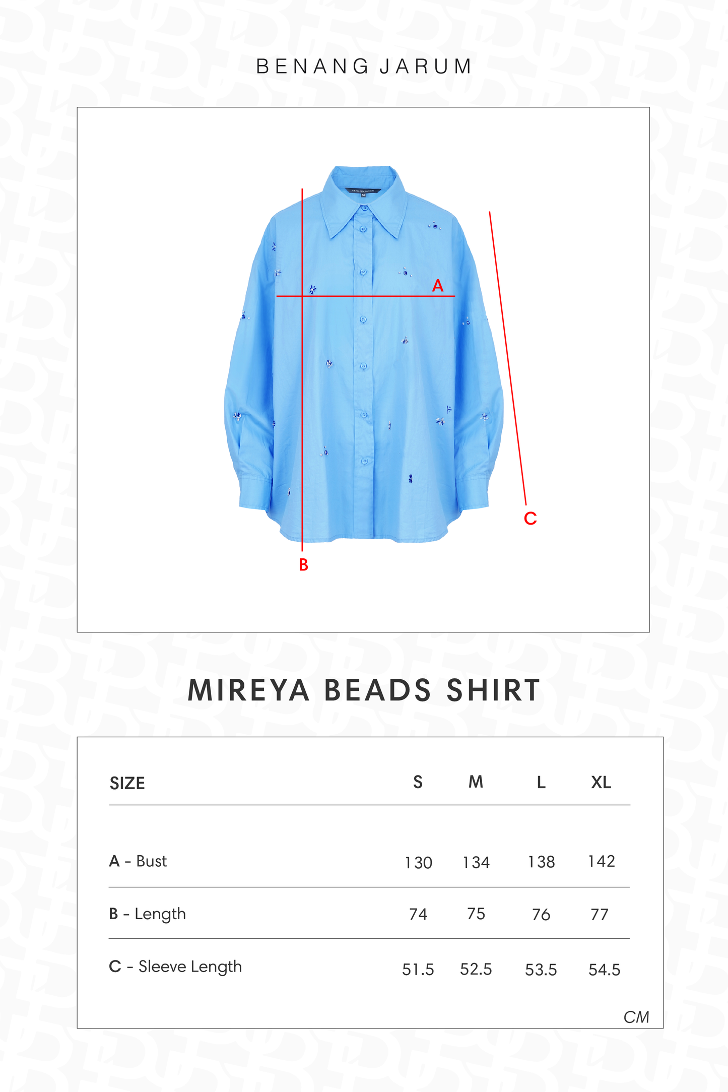 Mireya Beads Shirt - Blue