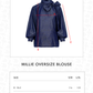 Millie Oversize Blouse - Navy