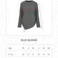 Elle Blouse - Dark Grey