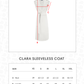 Clara Sleeveless Coat - White