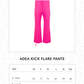 Adea Kick Flare Pants - Fuschia