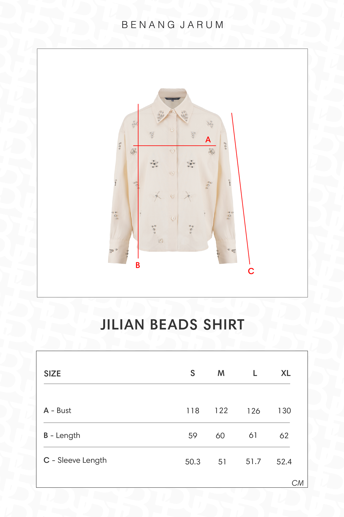 Jilian Beads Shirt - Beige