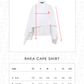 Rhea Cape Shirt - White