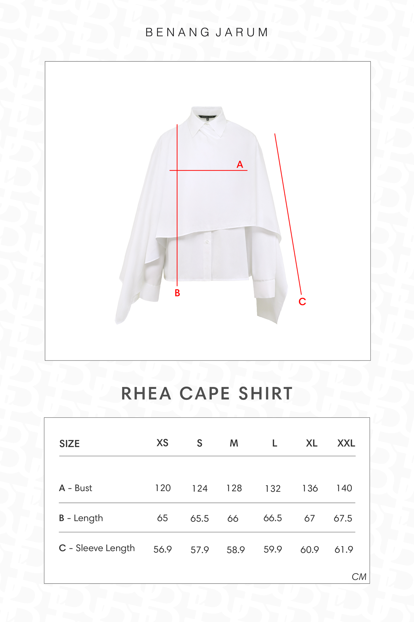 Rhea Cape Shirt - White